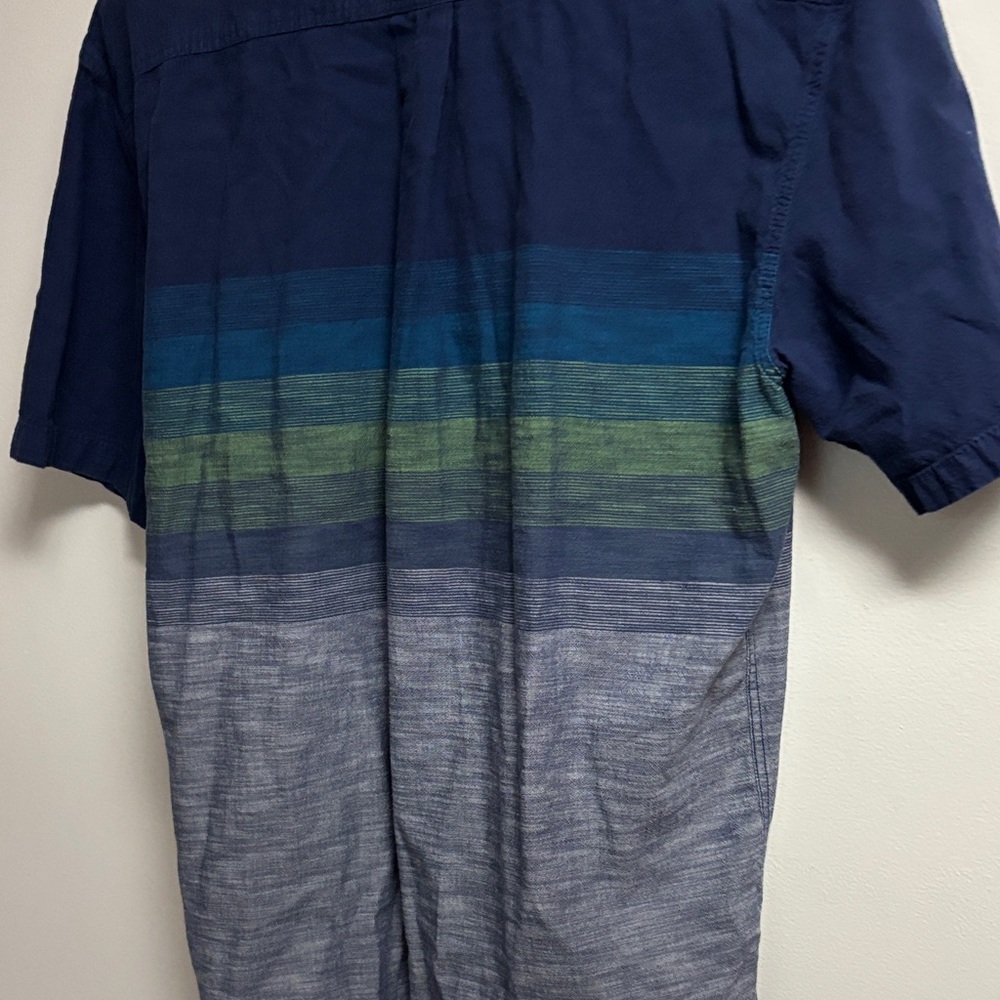 Vans Men's Blue and Gray Gradient Shirt - Picture 9 of 9